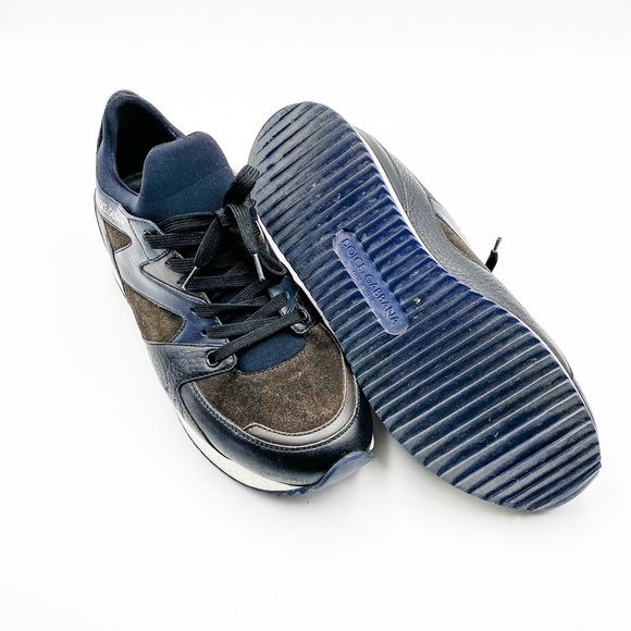 Dolce & Gabbana Shoes - Dolce & Gabbana Leather Trainers Sneakers